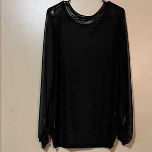 Rogue Classic Black Sheer Top